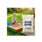 Sevedo 25kg Doğal Yıkanmış Elenmiş Kurutulmuş Oyun Kumu, Plaj Kumu, Kum Havuzu Kumu