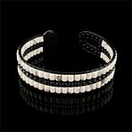 Seven Art Jewelry Doğal Taş Bileklik, Havlit Taşı ve Hematit Taşı Bileklik, Erkek Bileklik, Kadın Bileklik