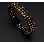 Seven Art Jewelry Doğal Taş Bileklik, Kaplan Gözü ve Hematit Tarz Bileklik, Erkek Bileklik, Kadın Bileklik