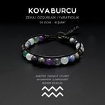 Seven Art Jewelry Kova Burcu Bohem Bileklik – Ametist, Sodalit, Florit, Akuamarin ve Labradorit Taşlı