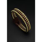 Seven Art Jewelry Yeşim Hematit Doğal Taş Bileklik | El Yapımı Unisex Erkek Kadın Hediye