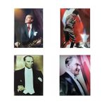 Seven Atatürk Posteri 35X50CM Karışık - 3 Adet - 001-Renkli