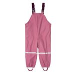 SEVEN BB Çocuklar Polar Astarlı Su Geçirmez Pantolonu Erkek Kız Çocuk Çamurlu Su Birikintisi Pantolonu Bebek Su Geçirmez Salopet Yağmurluk Pantolon, Kırmızı 7-8 yıl