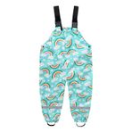 SEVEN BB Erkek Kız Çocuk Yağmur Pantolonu Çocuk Su Geçirmez Üst Pantolon Küçük Çocuklar Gökkuşağı Yağmur Pantolonu Bebek Yağmurluk 6 Yaş