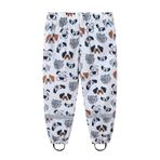 SEVEN BB Erkek Kız Çocuk Yağmur Pantolonu Çocuk Su Geçirmez Üst Pantolon Küçük Çocuklar Köpek Yağmur Pantolonu Bebek Yağmurluk 8 Yaş