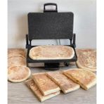 Sevenlex Çok Amaçlı Tost Lahmacun Ekmek Bazlama ve Izgara Makinesi ve Tavası - Siyah