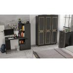 Sevenpal Tokyo Antrasit Çocuk ve Genç Odası ve Çalışma Masası - 194 X 130 X 52