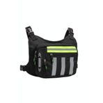 SEVENTEEN 4983 Motosiklet ve Bisiklet Kullanıcıları İçin Unisex Reflektörlü 3 Bölmeli Göğüs Çantası