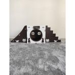 Seventeen Design Koyu Kahverengi Kedi Evi Kedi Yuvası