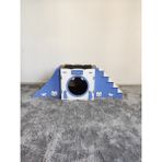 Seventeen Design Mavi Kedi Evi Kedi Yuvası