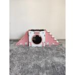 Seventeen Design Pembe Kedi Evi Kedi Yuvası