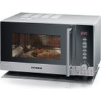Severin Severın Mw 9722 3'ü 1 Arada Mikrodalga Fırın (800W, Izgara ve Sıcak Hava Fonksiyonlu, Döner Tabla (Ø 24,5cm) ve 2 Izgara Rafı Dahil) Gümüş/siyah