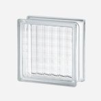 Seves Glass Block Çizgi Desenli Cam Tuğla 19 x 19 x 8 cm
