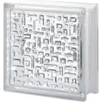 Seves Şeffaf Mozaik Model Cam Tuğla 19X19X8CM 10 Adet Şeffaf Renkli Dayanıklı Yapı Elemanı