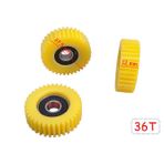 Sevgent E-Bis Pedal Destekli Plastik Dişli Rulmanlı 3 Lü Set 36T 12 Mm Öm