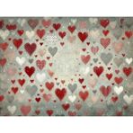 Sevgi Dolu Kalp Arka Plan, 200X150CM, Stüdyo Fonu - -