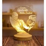 Sevgi Lambası 3D Görünümlü Atatürk Baş Öğretmen Led Lamba