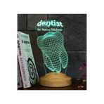 Sevgi Lambası Diş Doktoru Hediyesi, Diş Teknikerine Hediye, Yılın Diş Doktoru Hediyesi Dentist 3d Led Lamba