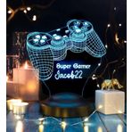 Sevgi Lambası Joystick Tasarımlı, Oyun Konsolu Tasarım, Gamer Hediyesi 3 Boyutlu Led Lamba, Gamer Masa Lambası