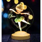 Sevgi Lambası Renkli Balerin Gece Lambası Led Lamba Aydınlatması