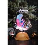Sevgi Lambası Tesettürlü Anneye Hediye Anne Ve Kız Bebek Led Lamba, Anneler Gününe Özel Hediyesi Gece Lambası