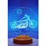 Sevgilambası 3D Motorsiklet Chopper Led Lamba