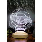 SEVGİLAMBASI Araba Tutkunlarına Özel Hediye, Mercedes E300 Modele Özel 3D Kişiye Özel LED Lamba