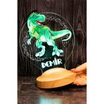 SEVGİLAMBASI Çocuk Hediyesi Dinozor 3d Led Lamba T-rex Tasarımlı Çocuk Odası Gece Lambası