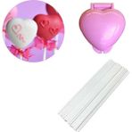 Sevgililer Günü Kalp Lolipop Kek Yapım Seti 101LI Cake Pops Kalıbı Lolipop Çubuğu Poşet