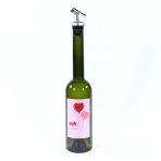 Sevgililer Günü Konseptli Sosluk Siyah 500 Ml (Akıtıcılı) Kalp Balonlar