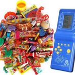 Sevgililer Günü Nostaljik Hediye Kutusu Mavi Tetrisli Büyük Boy 80'ler 90'lar