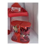SEVGİLİYE HEDİYE AYICIK KUTUSU (15X15X10 cm) KARTON HEDİYE KUTULU GÜL VE VAZO ANAHTARLIK HEDİYE SET