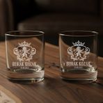 Sevgiliye Hediye Premium Kutulu 2’li Single Malt Edition Viski Glass Seti - Beyaz - 2 Adet