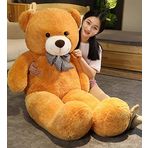 Sevgiliye Özel Hediye - 140 cm Papyonlu Peluş Ayıcık... 140cmAyı (KAHVERENGİ)