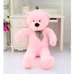 Sevgiliye Özel Hediye - 140 cm Papyonlu Peluş Ayıcık... 140cmAyı (PEMBE)