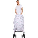 Sevi Bebe ART-42 Yıldız Yağmuru Pembe Müslin Bebek Arabası Örtüsü