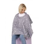 Sevi Bebe ART-6280 Gri Yıldız Anne Emzirme Örtüsü Önlüğü