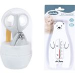 Sevi Bebe Bebek Bakım Seti (Tırnak Makası Seti+Banyo Termometresi) - 1 Yaş ve Üzeri - Beyaz - Eflatun