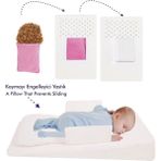 Sevi Bebe Çok Fonksiyonlu Bebek Reflü Yatağı 65 x 40 cm Pamuk ve Polyester Malzeme ile Yumuşak