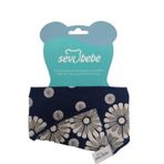 Sevi Bebe Fular Onluk Mavi Desenli