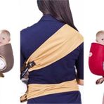 Sevi Bebe Gri Bel Destekli Sling