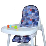 Sevi Bebe Mavi Desenli Mama Sandalyesi Minderi