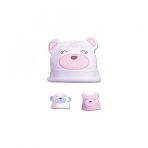 Sevi Bebe Pembe Ekru Ayıcıklı Bebek Şapka