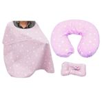 Sevi Bebe Pembe Yıldız 3'lü Emzirme Seti