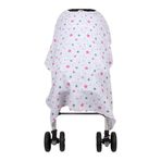 Sevi Bebe Yıldız Yağmuru Pembe Müslin Bebek Araba Örtüsü