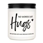Sevilen Birinin Kaybı İçin Sempati Hediyeleri - Kelime Yok Sadece Mumları Sarar, Doğal Lavanta Kokulu Mum 9 oz, Get Well Soon, Thinking of You Hediyeleri, Kadın Erkek için Yas Hediyesi, Anne için