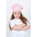 Sevilya Ayarlanabilir Çocuk Chef Aşçı Şapkası (Ayarlanabilir Çocuk Şef Aşçı Şapkası) - Pembe - Standart