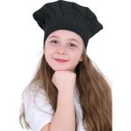 Sevilya Ayarlanabilir Çocuk Chef Aşçı Şapkası (Ayarlanabilir Çocuk Şef Aşçı Şapkası) - Siyah - Standart