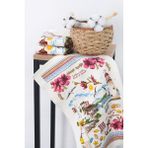 Sevilya En Güzel Mutfak Havlusu Modeli 3'lü - Açık Mavi - Bej - Beyaz - 30 x 50 cm