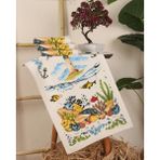 Sevilya En Güzel Mutfak Havlusu Modeli 4'lü - 30 x 50 cm - Açık Mavi